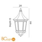 Уличный настенный светильник Norlys Venedig 261W - Схема